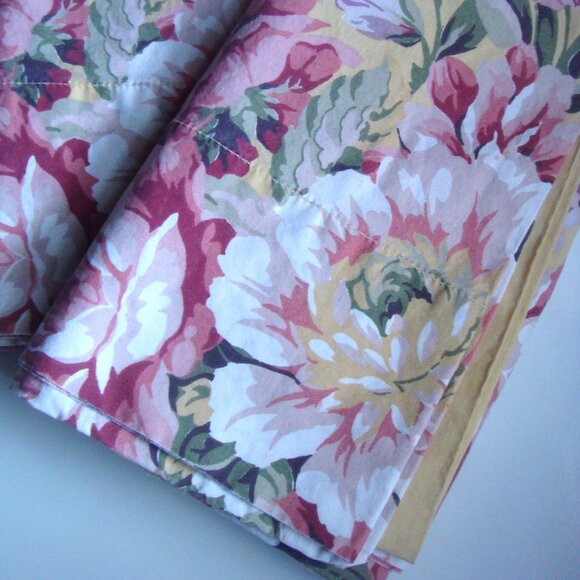 RALPH LAUREN Yellow Floral BROOKE KING Pillowcases (2) - Picture 7 of 9
